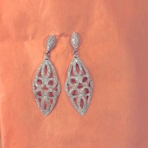 Costume jewelry earrings- 2 inch length